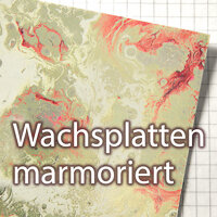 Wachsplatten marmoriert