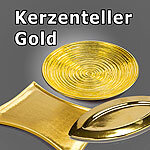 Kerzenteller Gold