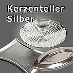 Kerzenteller Silber