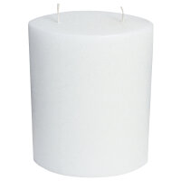 Premium Formkerze 2-Docht Oval mit Kristalleffekt