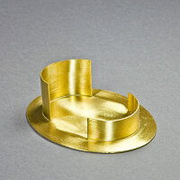 Kerzenhalter Gold, Messing 9x6cm oval
