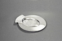 Kerzenteller silber, Messing/Metall 7x5cm innen