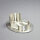 Kerzenhalter silber, Metall/Messing, 9x6cm oval