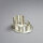 Kerzenhalter silber, Metall/Messing, 7x5cm oval