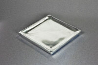 Kerzenteller Metall/Aluminium, silber 9x9cm