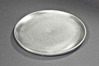 Kerzenteller silber, Messing/Aluminium D 17cm