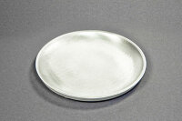 Kerzenteller silber, Messing/Aluminium D 14cm