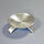 Kerzenhalter silber, Metall/Messing, 3-Fuss D9,5cm