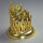 Kerzenhalter gold, Messing, Flamme D 7cm