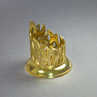 Kerzenhalter gold, Messing, Flamme D 5cm