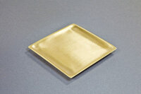 Kerzenteller gold, Messing 9x9cm