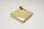 Kerzenteller gold 9x9cm - Keramik