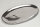 Kerzenteller silber 20x11cm - Keramik