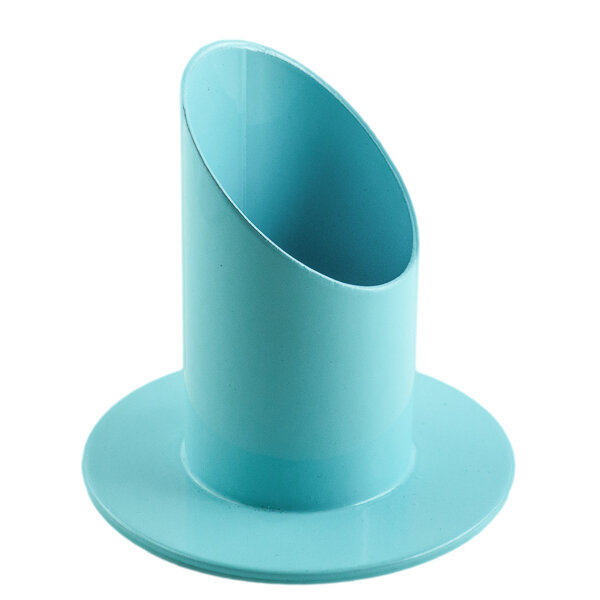 Kerzenhalter Metall, babyblau, D 4cm