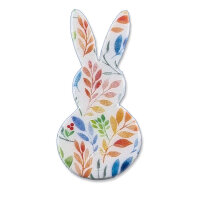 Wachsmotiv Hase bunt 5,5x2,6cm