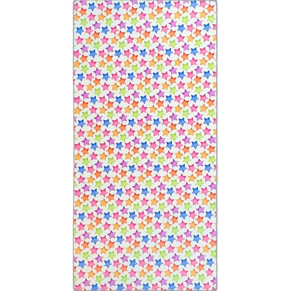 Wachsplatte bunte Sterne 20x10cm