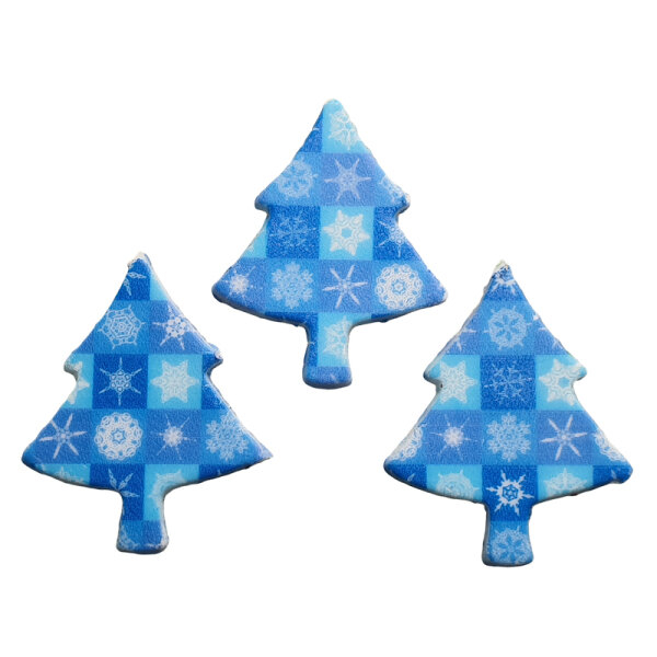 Verzierwachs Tannenbaum klein Eisland, 3St.