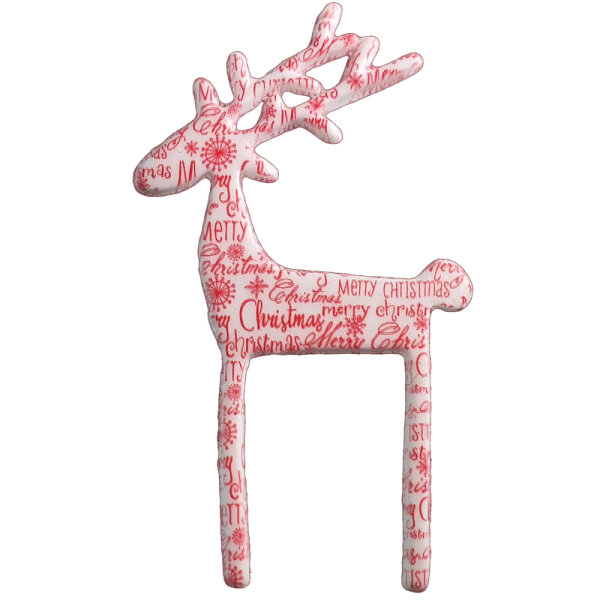 Wachsmotiv Rentier Weihnachtsgrüße 8x4,5cm