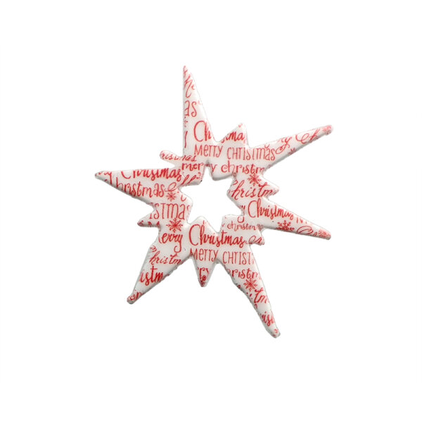 Verzierwachs Stern Weihnachtsgrüße 5x5cm
