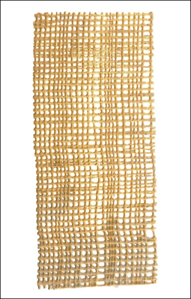 Verzierwachs Netz natur 15x6,5cm, zum Kerzen verzieren