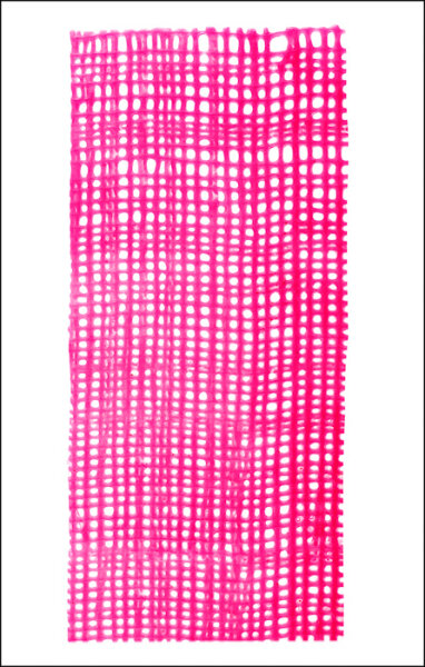 Verzierwachs Netz pink 15x6,5cm