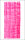 Verzierwachs Netz pink 15x6,5cm