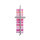Wachsmotiv Kreuz mit Hintergrund pink-rosa 11,3x4cm