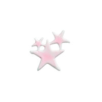 Verzierwachs Sternengruppe hellrosa  3x4cm