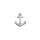 Wachsmotiv Anker silber 3x2,6cm