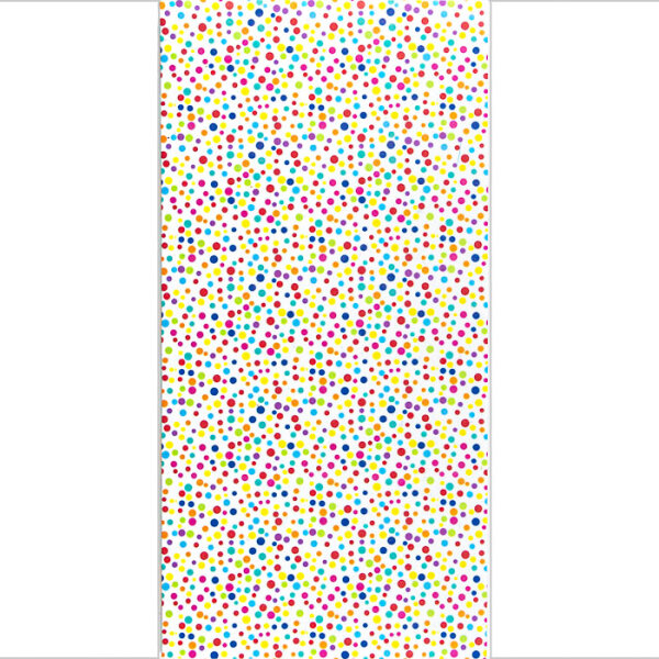 Wachsplatte Punkte bunt 20x10cm