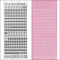 Sticker Zahlen 9mm flieder