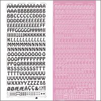 Sticker Großbuchstaben 9mm flieder