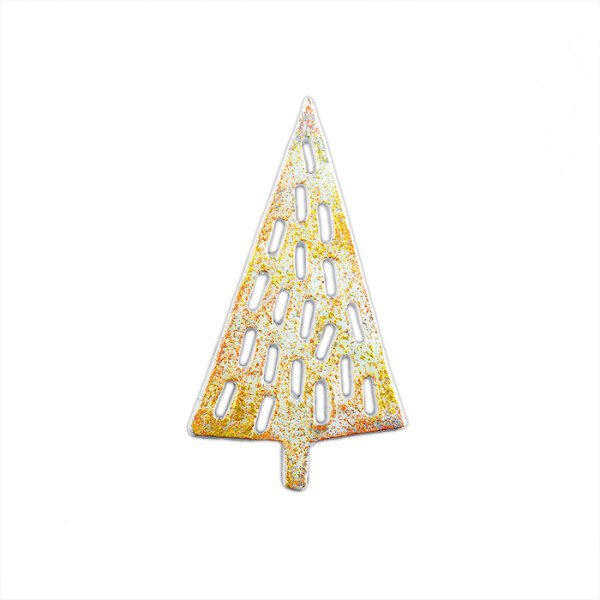 Verzierwachs moderner Tannenbaum türkis