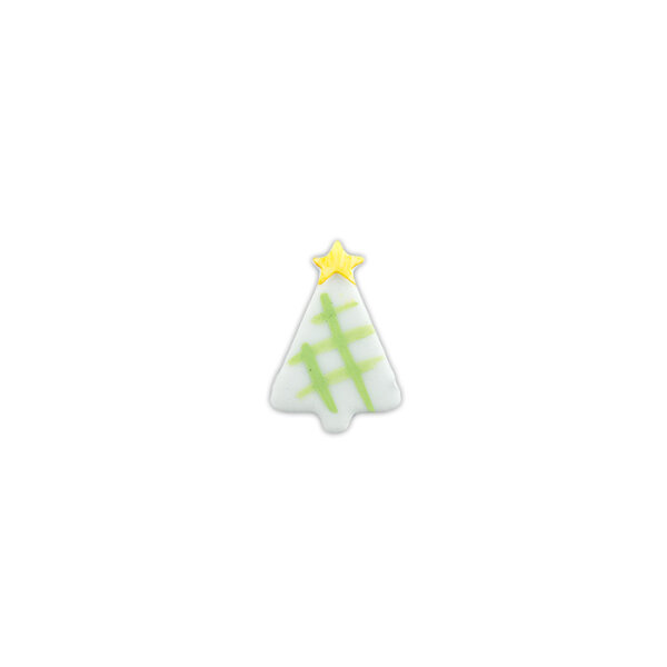 Verzierwachs Weihnachtsbäumchen mit grünen Rauten