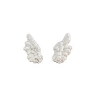Verzierwachs Set Engelsflügel glitzernd 2 St.
