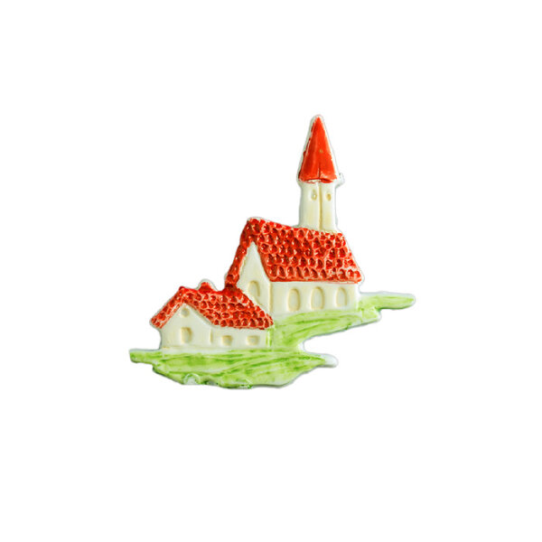 Verzierwachs Kirche mit Haus