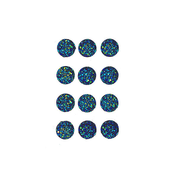 Irisierende Diamantsteine königsblau, 10mm 12 St.