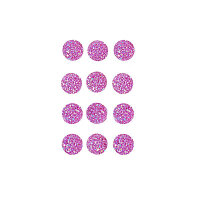 Irisierende Diamantsteine violett, 10mm 12 St.