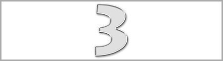 Wachszahl 3 - einzeln, Silber 12mm