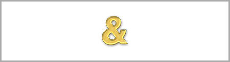 Wachsbuchstabe & - einzeln, Gold 6mm