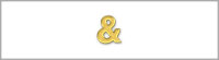 Wachsbuchstabe & - einzeln, Gold 6mm
