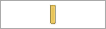 Wachsbuchstabe I - einzeln, Gold 8mm