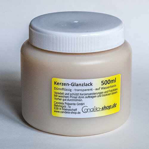 Kerzen-Glanzlack transparent 500ml