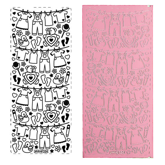 Sticker - alles fürs Baby - rosa
