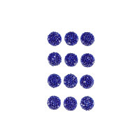 Blaue Diamantsteine, 10mm 12 St. selbstklebend