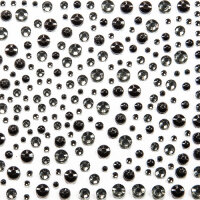 Schmucksteine 2,3,4 und 5mm, 325 St.hellgrau und schwarz