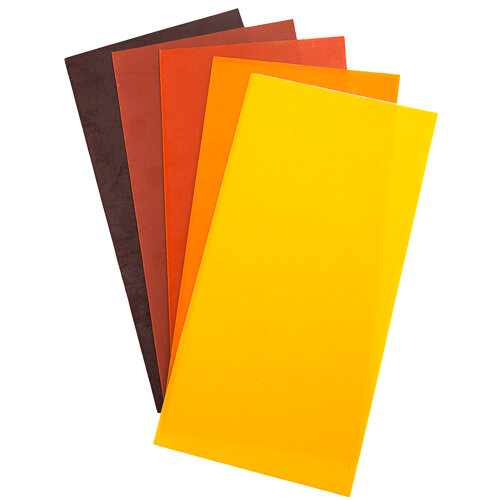 Wachsplatten Set Leuchtender Herbst 10x20cm, 5 Stück, zum Kerzen verzieren