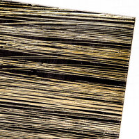Wachsplatten schwarz-gold gestreift - 10x20cm