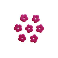 Wachsblüten violett 1,3cm, 7 St., zum Kerzen gestalten