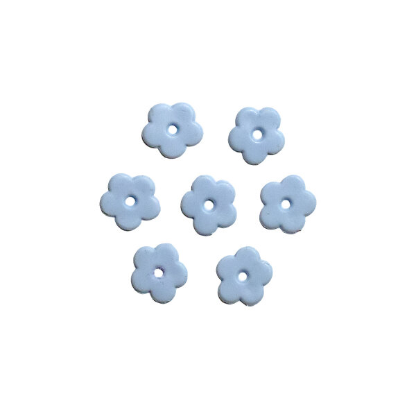 Wachsblüten hellblau 1,3cm, 7 St.